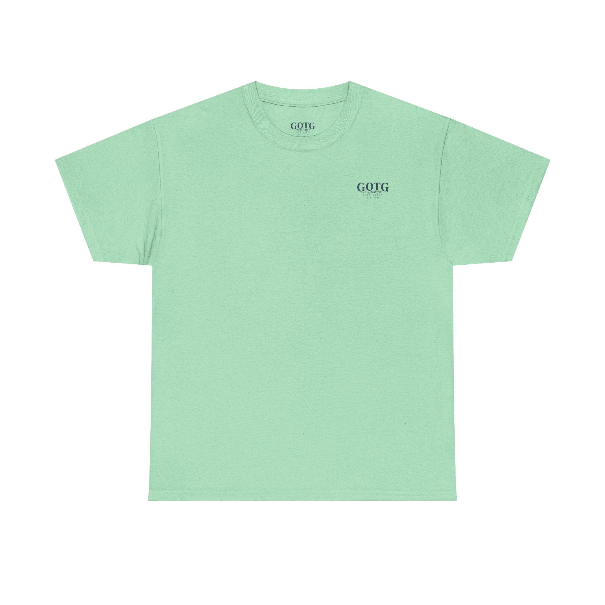 GOTG Saltwater & Salvation Tee — Grace on the Gulf Beach Christian T‑Shirt