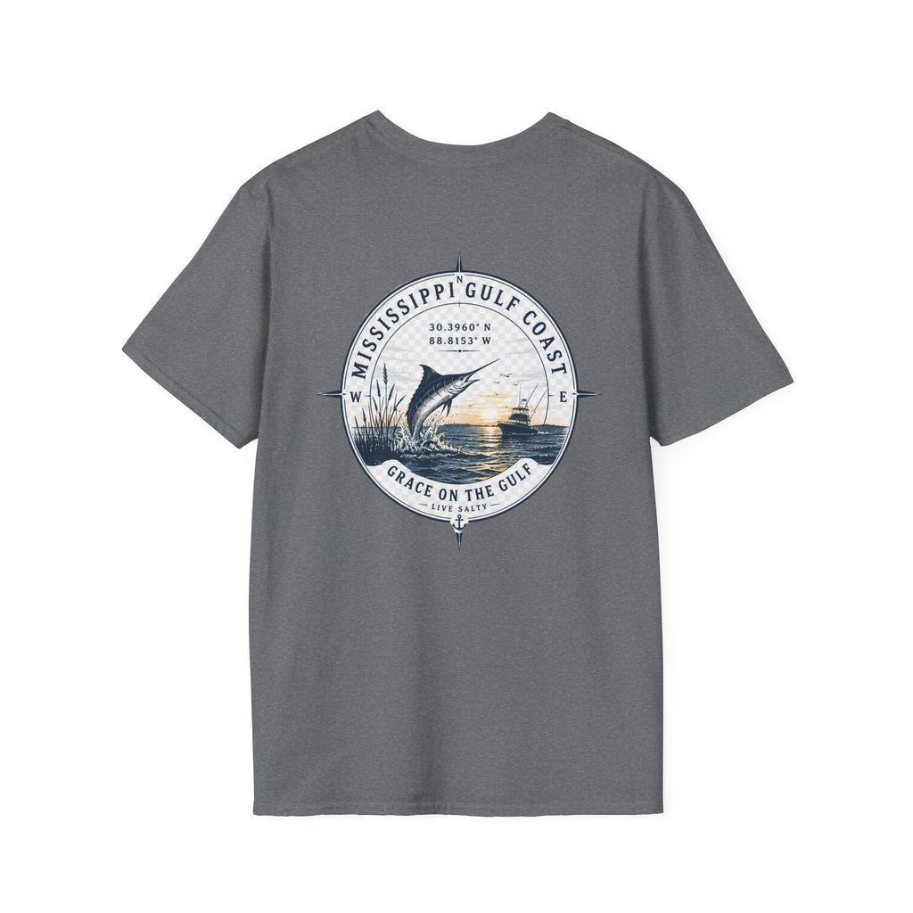 Grace on the Go Marlin Logo T-Shirt — Subtle Faith Graphic Tee