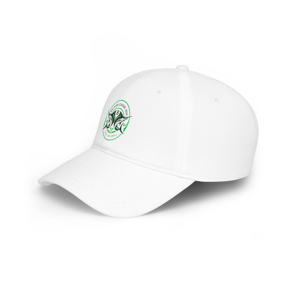 Billfish Classic Green Logo Low Profile Baseball Cap – Vintage Bass Fishing Emblem Hat