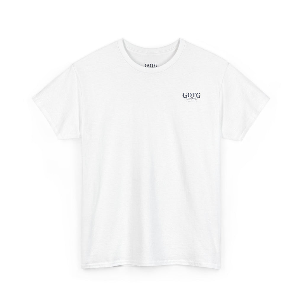 GOTG Saltwater & Salvation Tee — Grace on the Gulf Beach Christian T‑Shirt