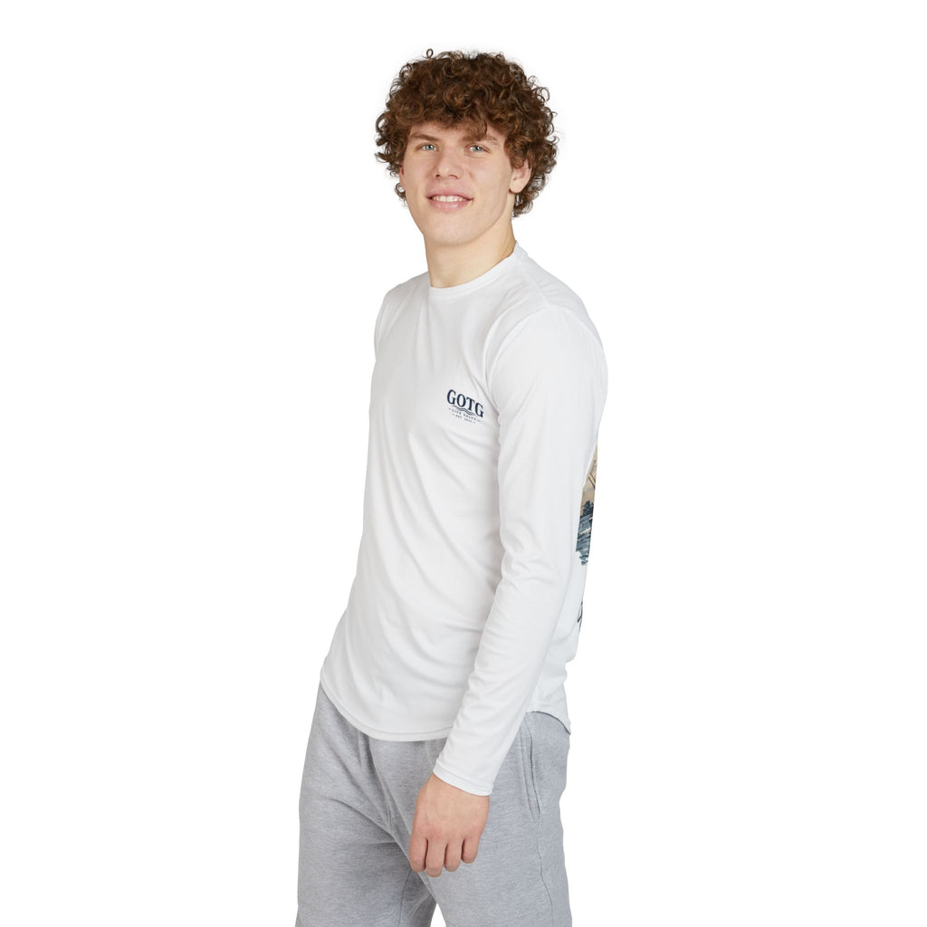GOTG Fishing UV Long Sleeve Shirt – "Great Friends, Tight Lines and Good Times" Gulf Graphic