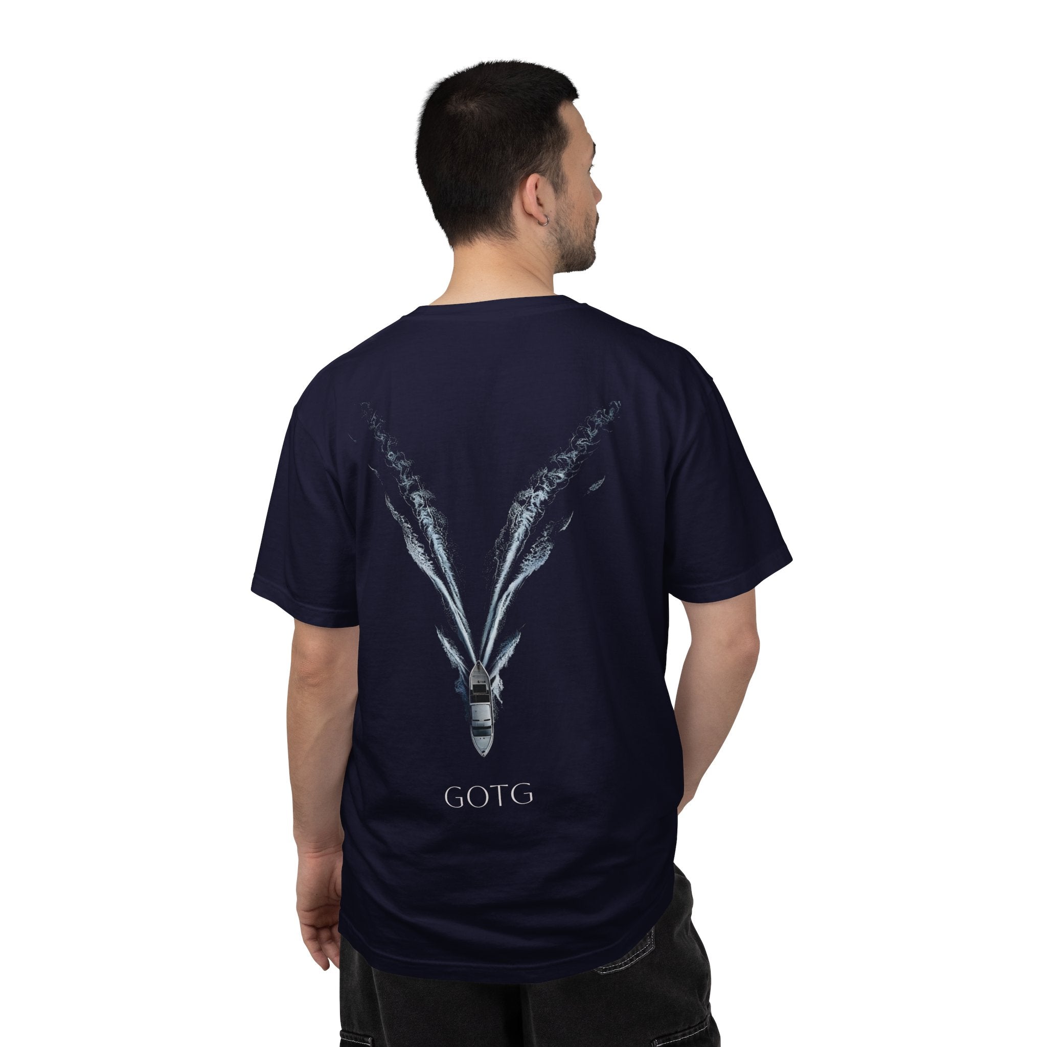 T-Shirt — "Grace" Coastal Boat Graphic (GOTG)