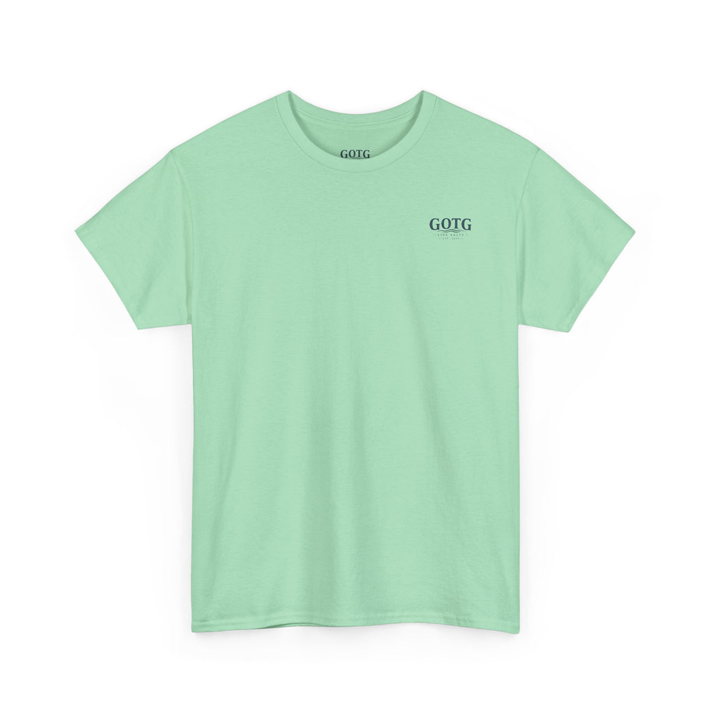 GOTG Saltwater & Salvation Tee — Grace on the Gulf Beach Christian T‑Shirt