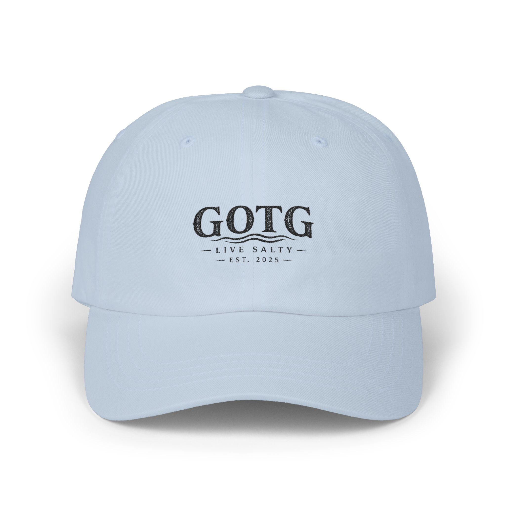 GOTG 'Live Salty' Classic Dad Cap — Embroidered Fishing & Coastal Hat