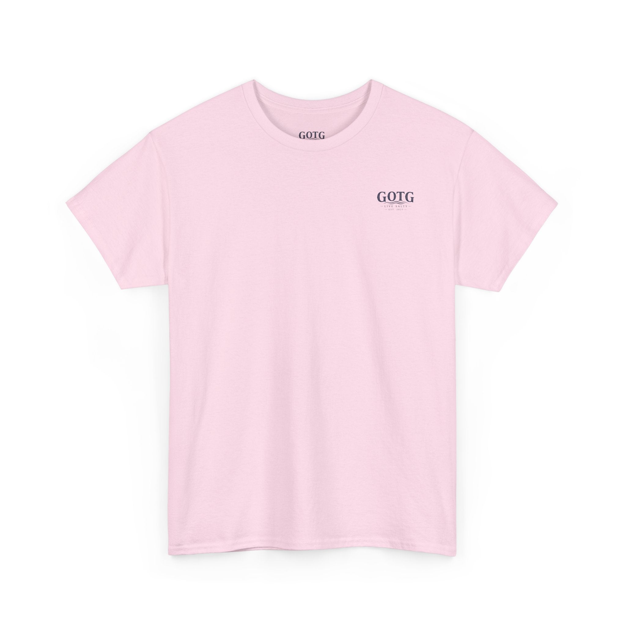 GOTG Saltwater & Salvation Tee — Grace on the Gulf Beach Christian T‑Shirt