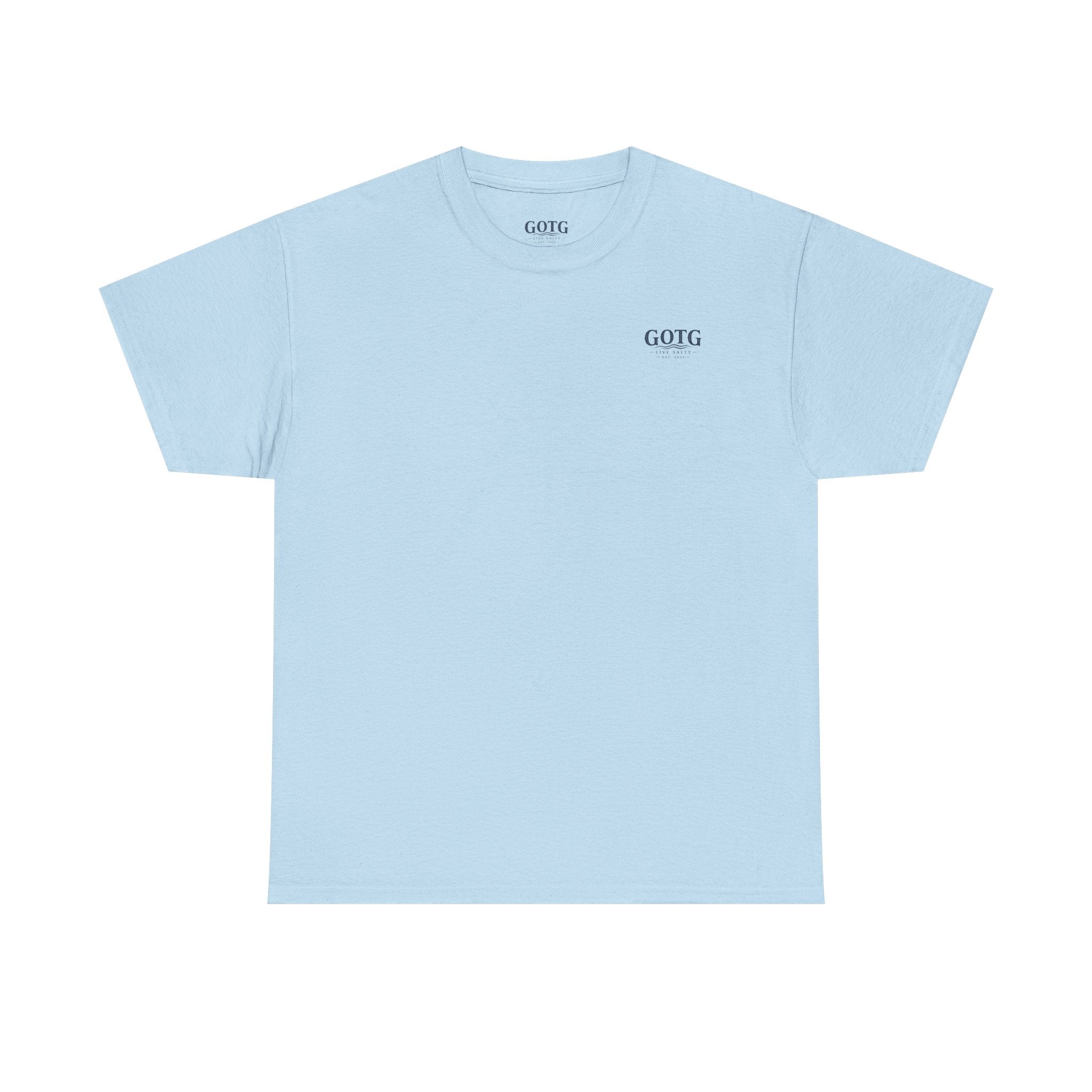 GOTG Saltwater & Salvation Tee — Grace on the Gulf Beach Christian T‑Shirt