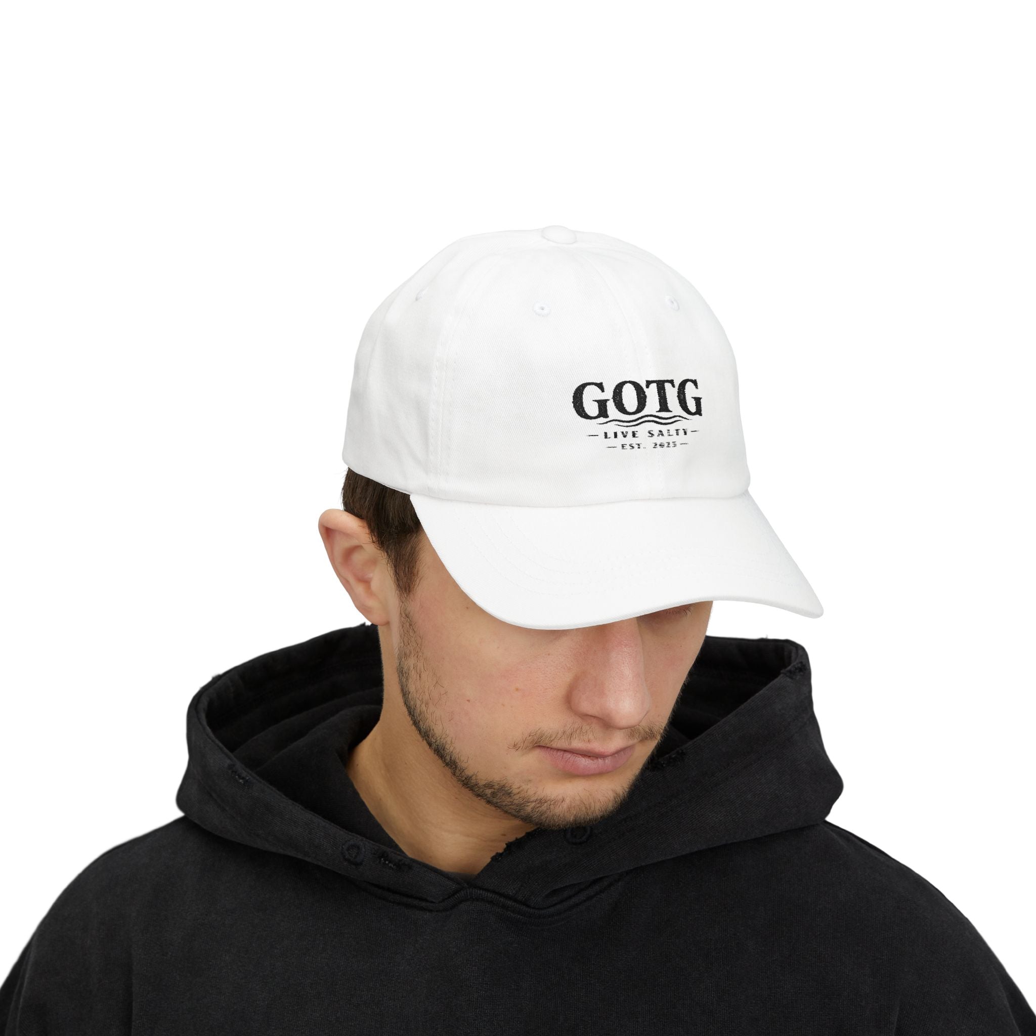 GOTG 'Live Salty' Classic Dad Cap — Embroidered Fishing & Coastal Hat