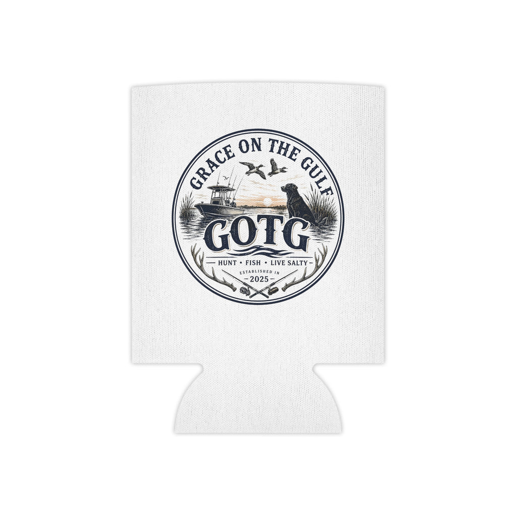 Can Cooler — "Grace on the Gulf" GOTG Fishing & Boating Beverage Koozie