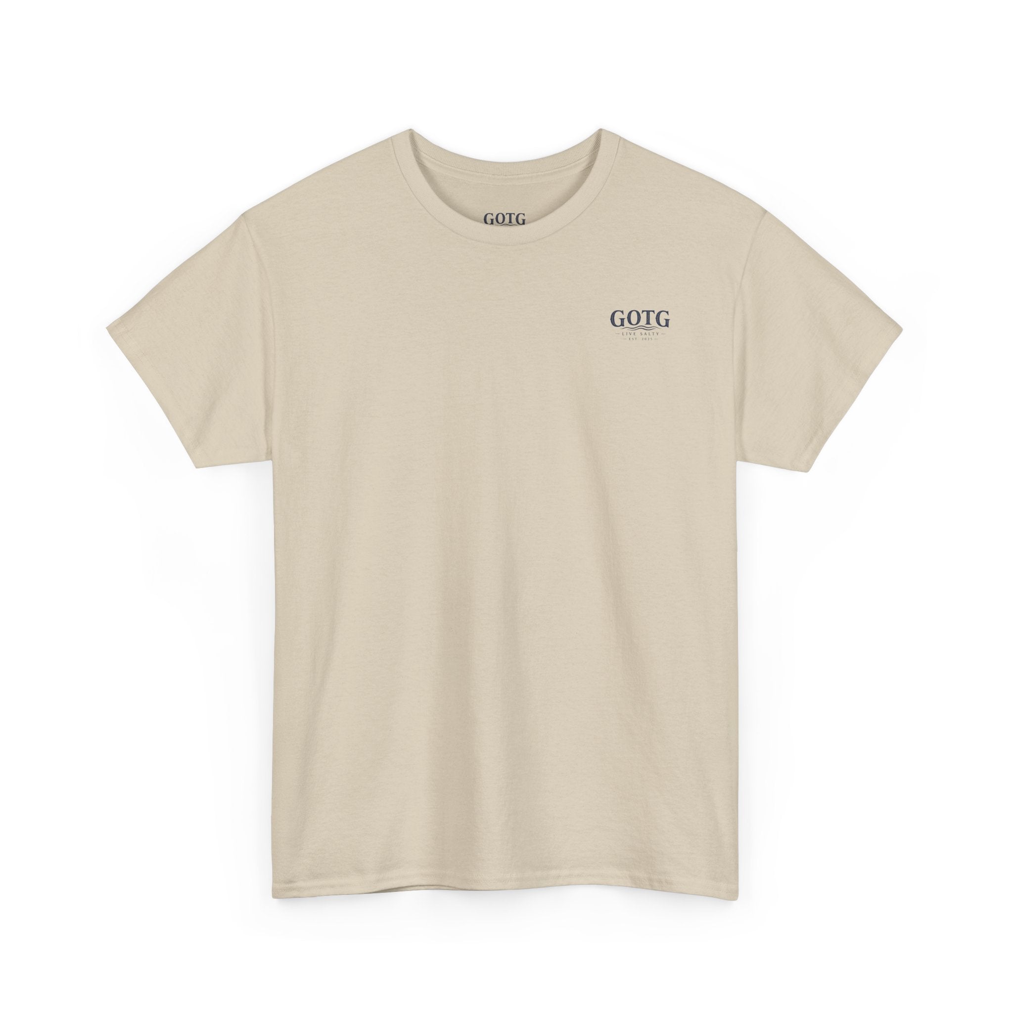GOTG Saltwater & Salvation Tee — Grace on the Gulf Beach Christian T‑Shirt