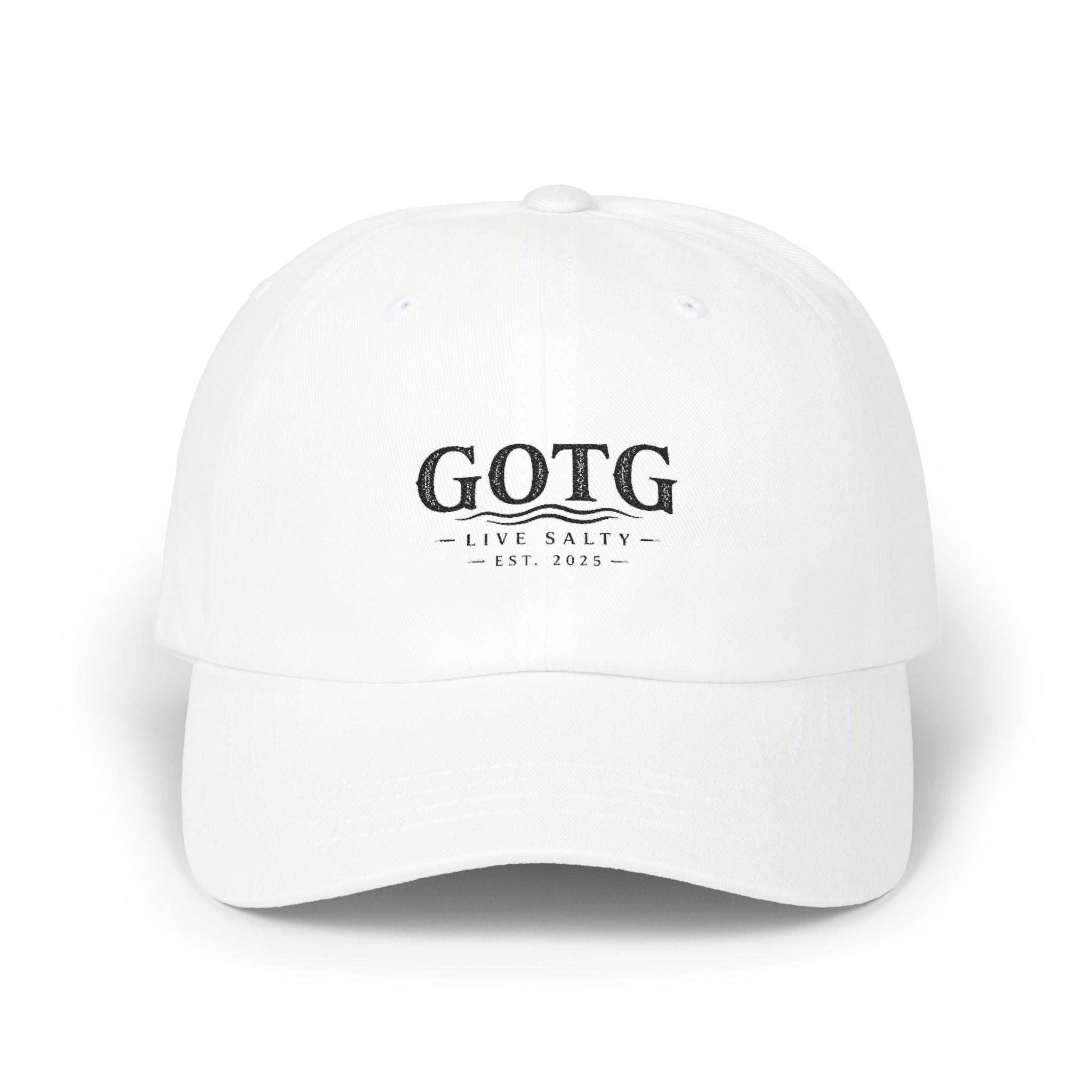 GOTG 'Live Salty' Classic Dad Cap — Embroidered Fishing & Coastal Hat