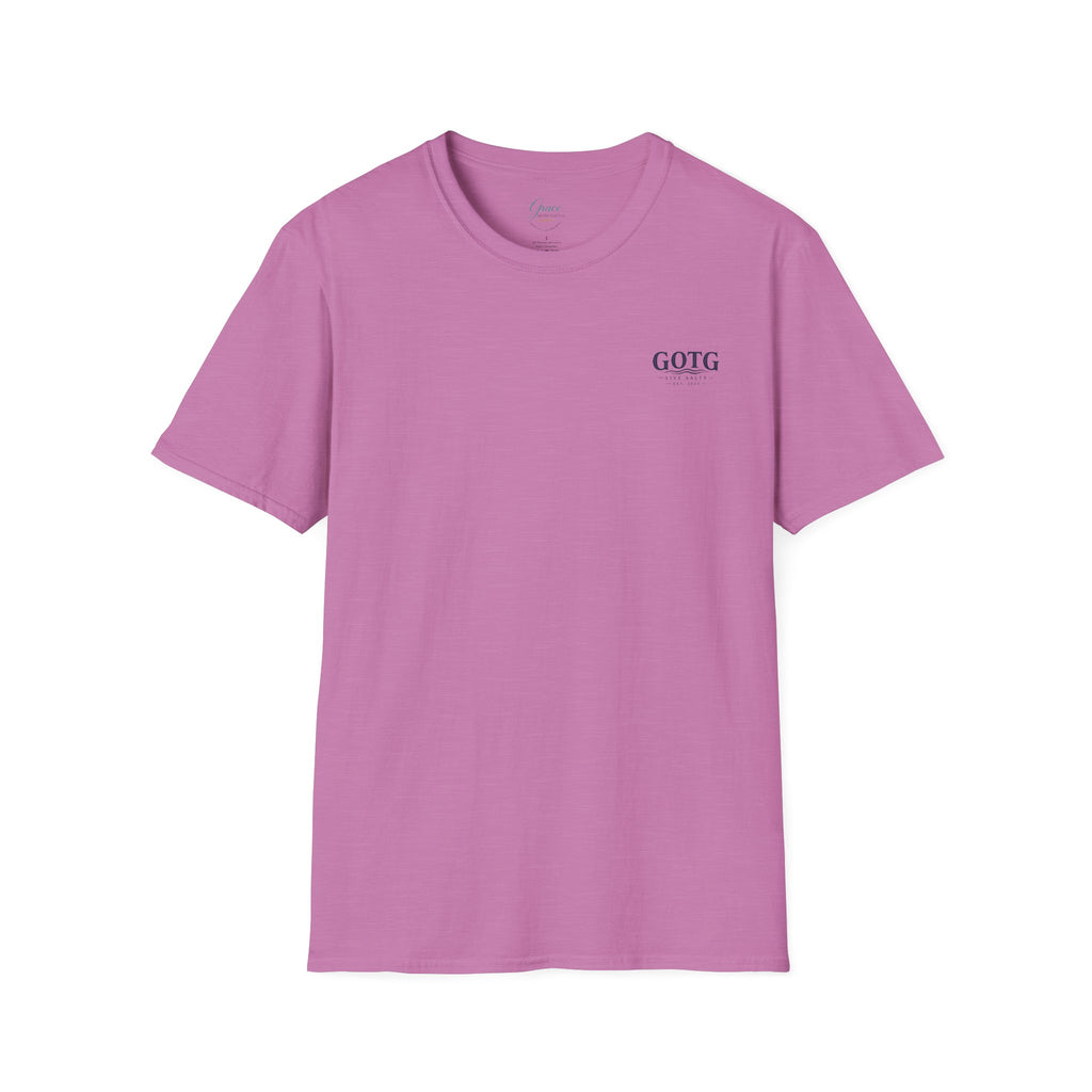 Minimal GOTG Chest Logo T‑Shirt — Casual Graphic Tee