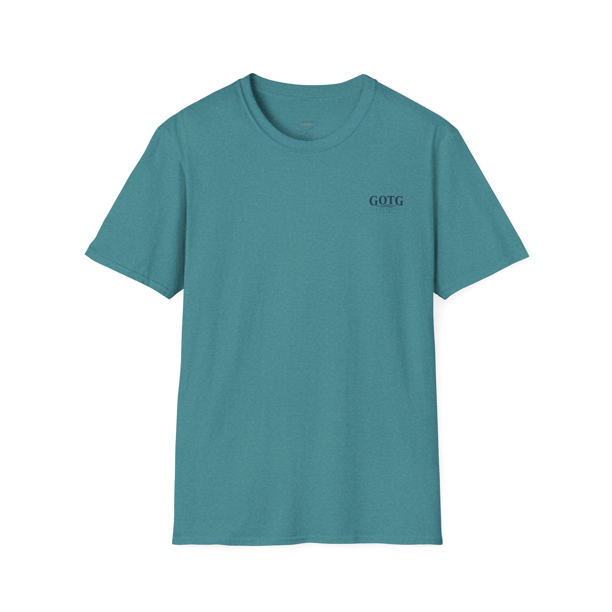 Sunset Crane Logo T‑Shirt — Casual Chest Print Graphic Tee