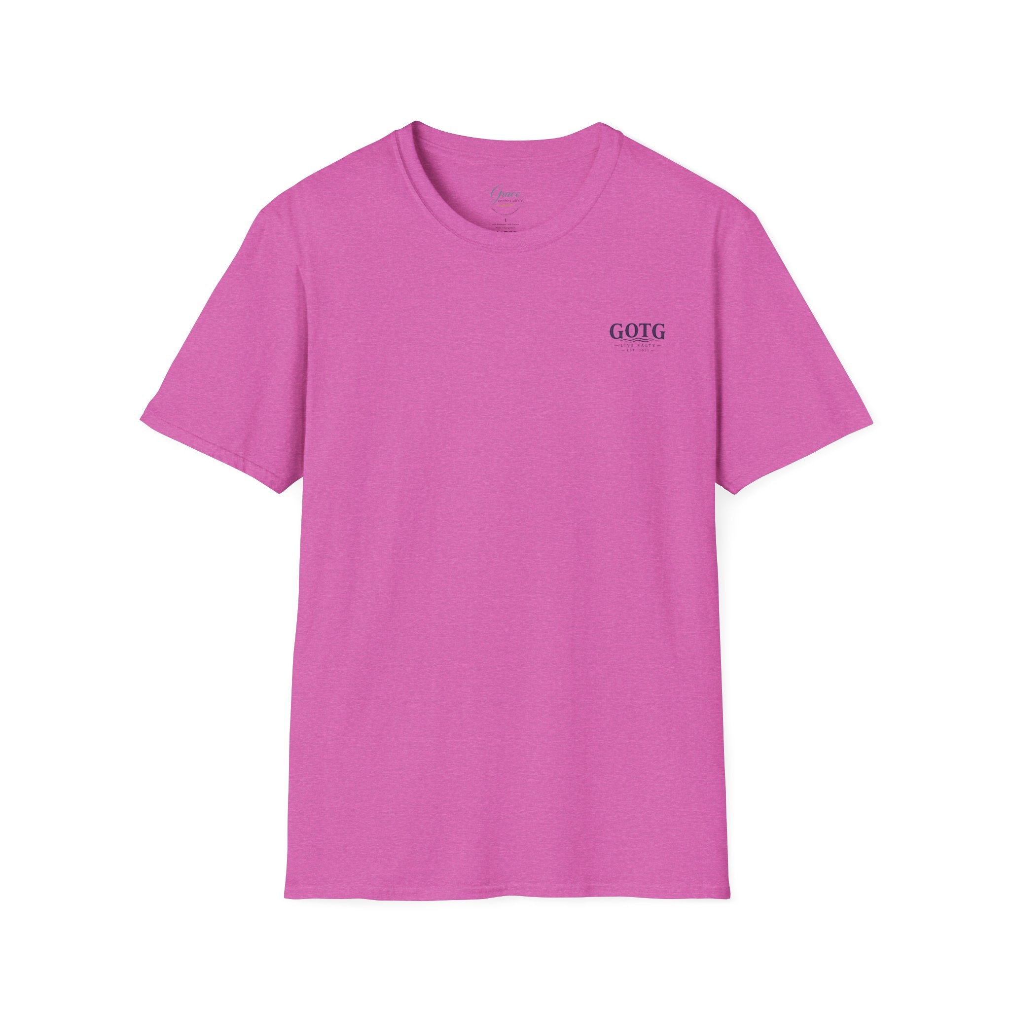 Sunset Crane Logo T‑Shirt — Casual Chest Print Graphic Tee