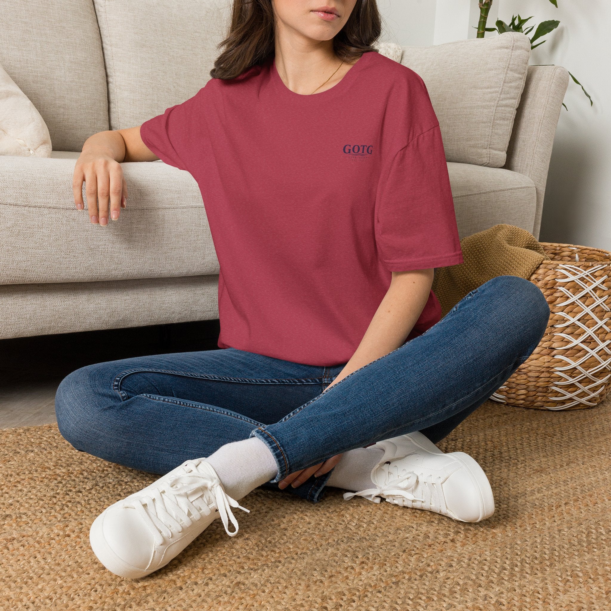 Minimal GOTG Chest Logo T‑Shirt — Casual Graphic Tee