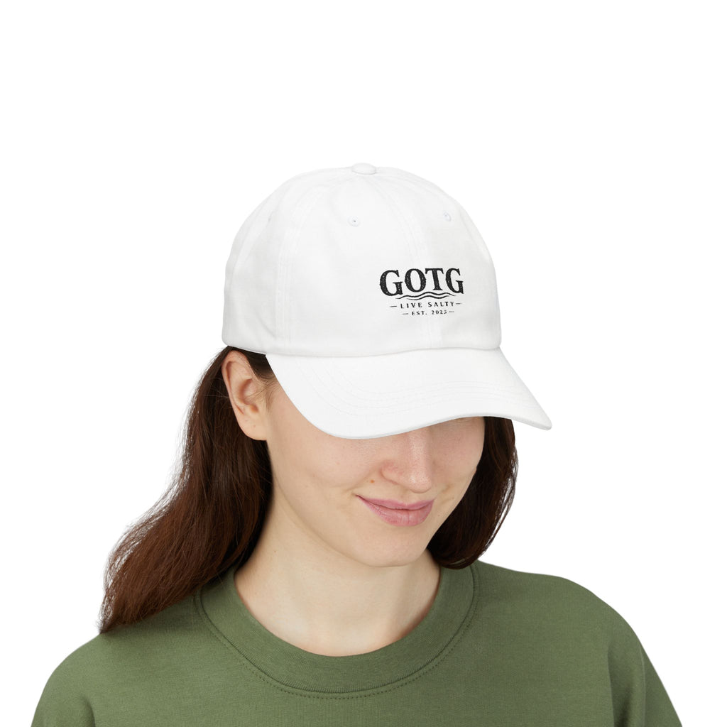 GOTG 'Live Salty' Classic Dad Cap — Embroidered Fishing & Coastal Hat