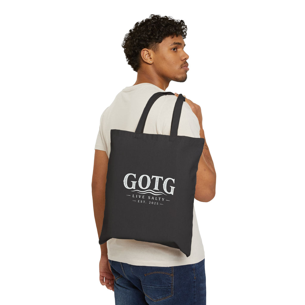 GOTG 'Live Salty' Cotton Canvas Tote Bag – Nautical Beach Market Tote