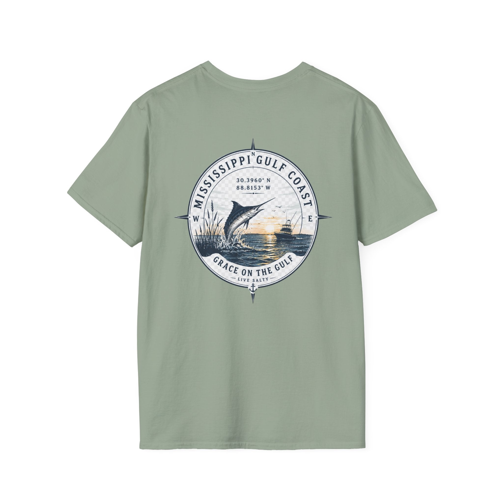 Grace on the Go Marlin Logo T-Shirt — Subtle Faith Graphic Tee