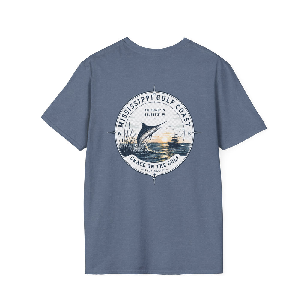 Grace on the Go Marlin Logo T-Shirt — Subtle Faith Graphic Tee