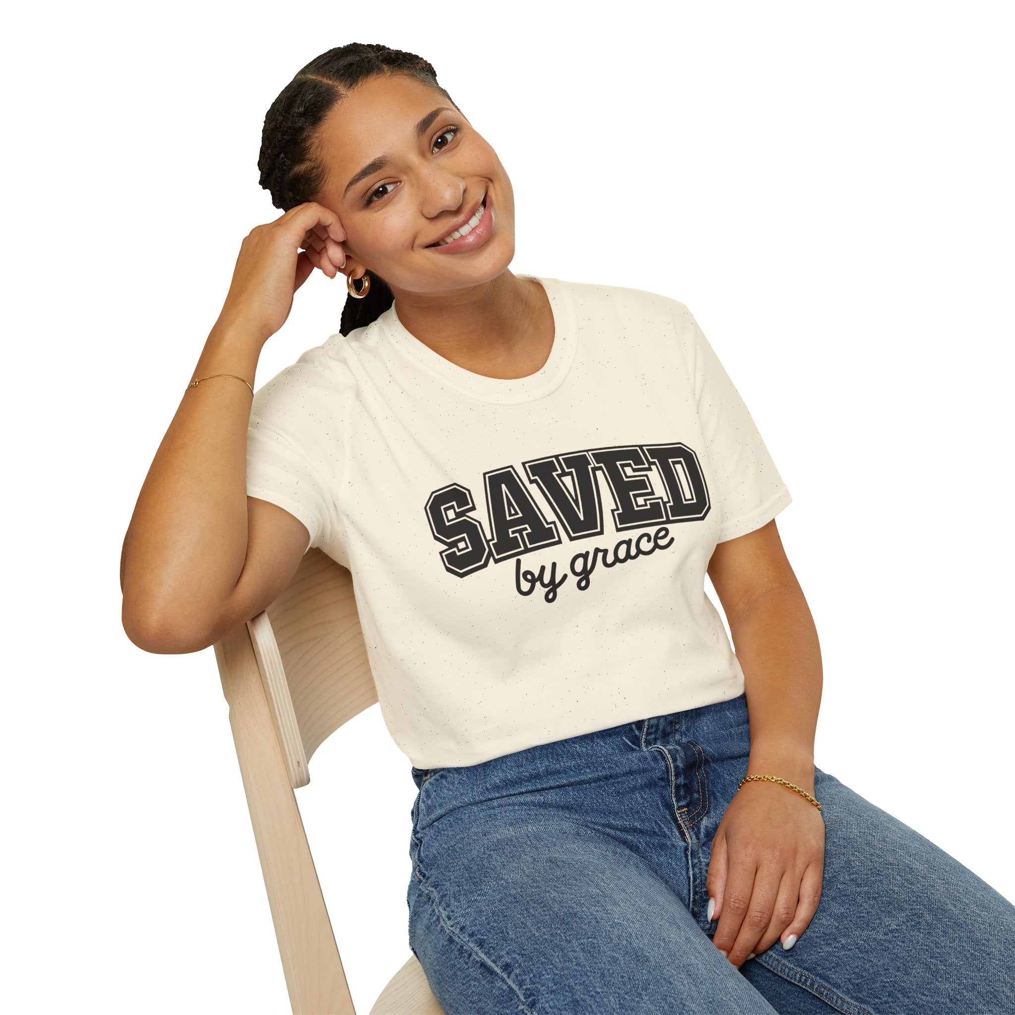 Saved By Grace T-Shirt — Christian Faith Graphic Tee