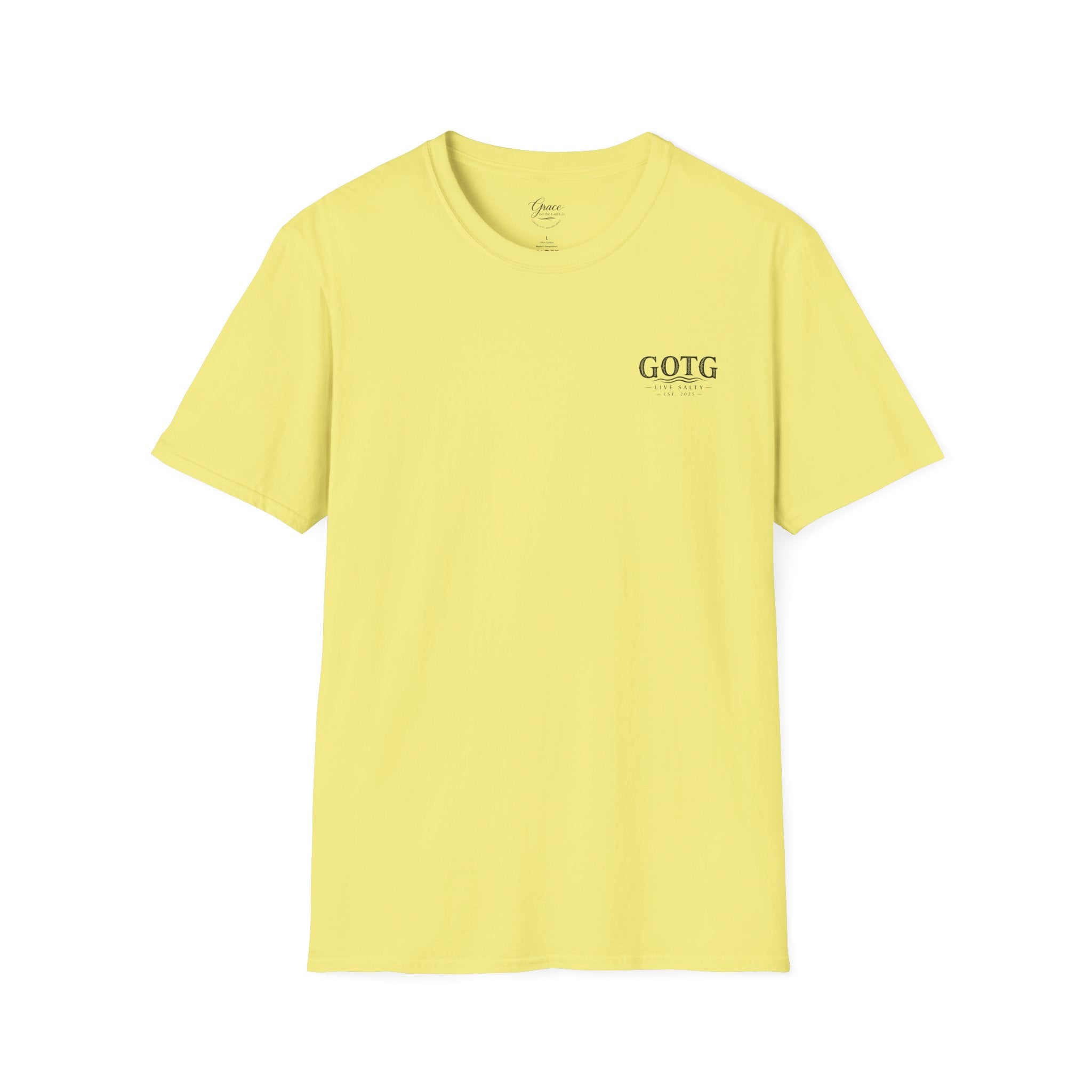 GOTG Rooted in Grace Unisex Tee T‑Shirt – Casual Graphic Tee with Small Chest Print
