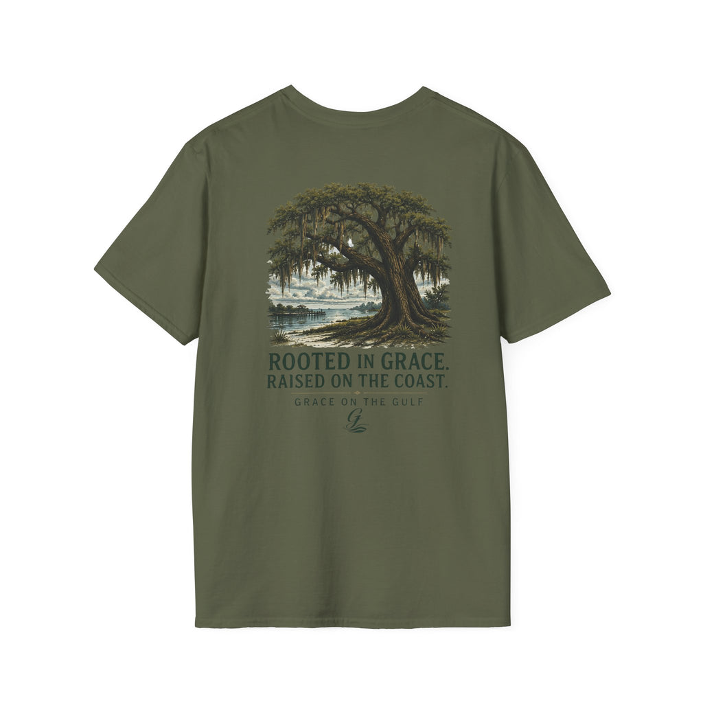 GOTG Rooted in Grace Unisex Tee T‑Shirt – Casual Graphic Tee with Small Chest Print