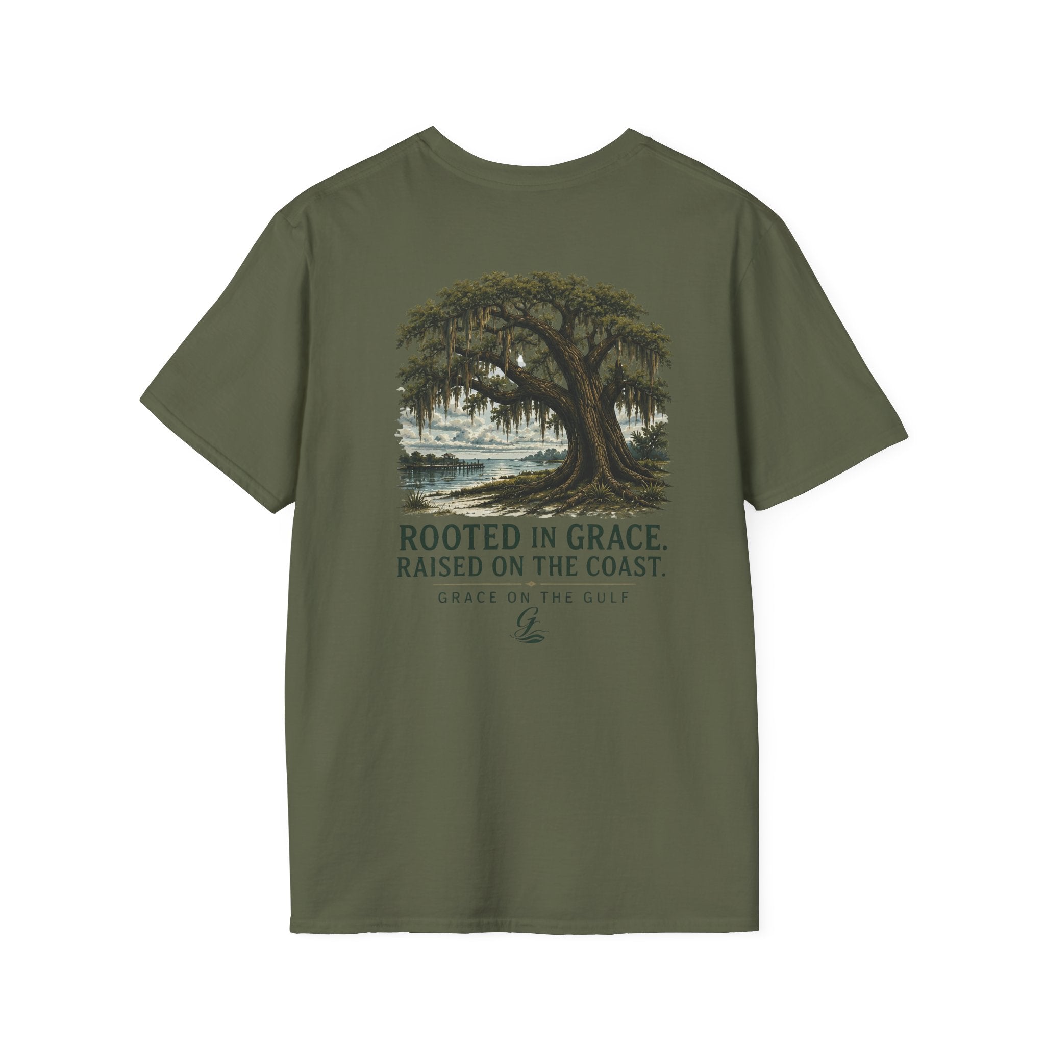 GOTG Rooted in Grace Unisex Tee T‑Shirt – Casual Graphic Tee with Small Chest Print