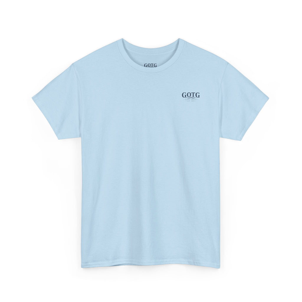 GOTG Saltwater & Salvation Tee — Grace on the Gulf Beach Christian T‑Shirt