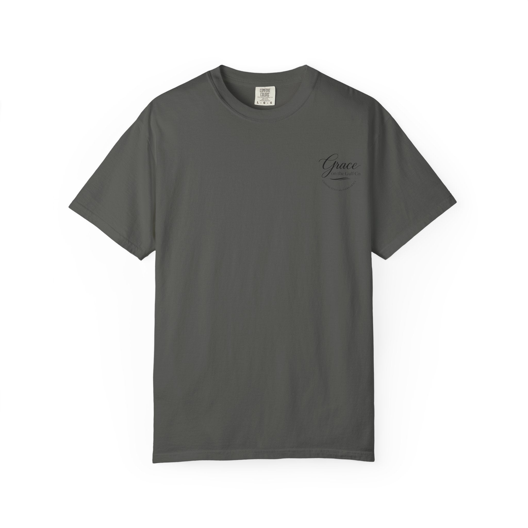 Chasing His Purpose- Grace on the Gulf-Classic White Garment-Dyed T-Shirt
