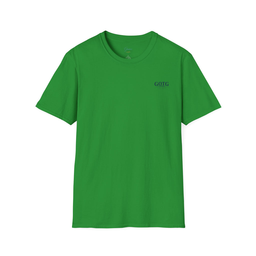 Sunset Crane Logo T‑Shirt — Casual Chest Print Graphic Tee