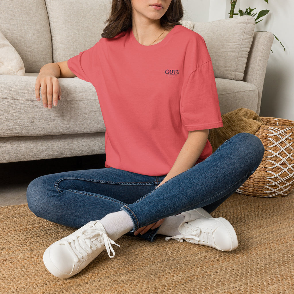 Minimal GOTG Chest Logo T‑Shirt — Casual Graphic Tee