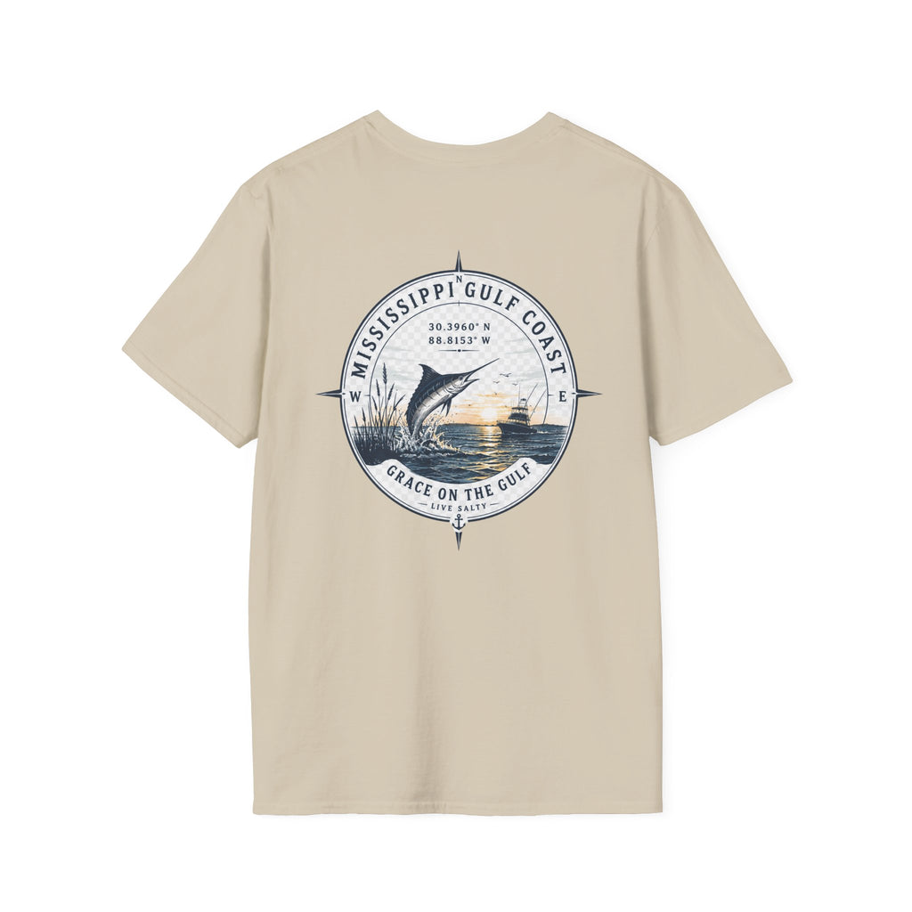 Grace on the Go Marlin Logo T-Shirt — Subtle Faith Graphic Tee