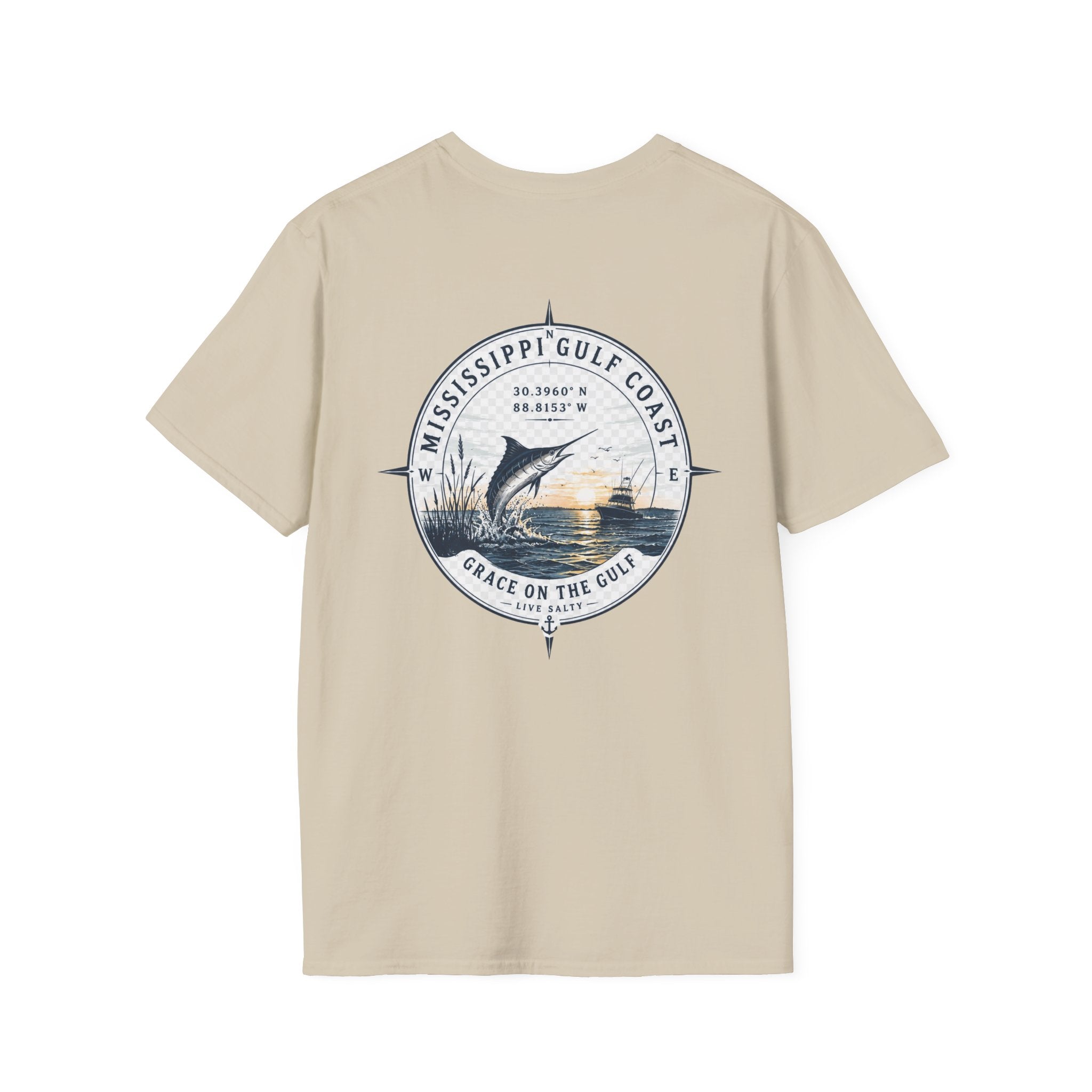Grace on the Go Marlin Logo T-Shirt — Subtle Faith Graphic Tee