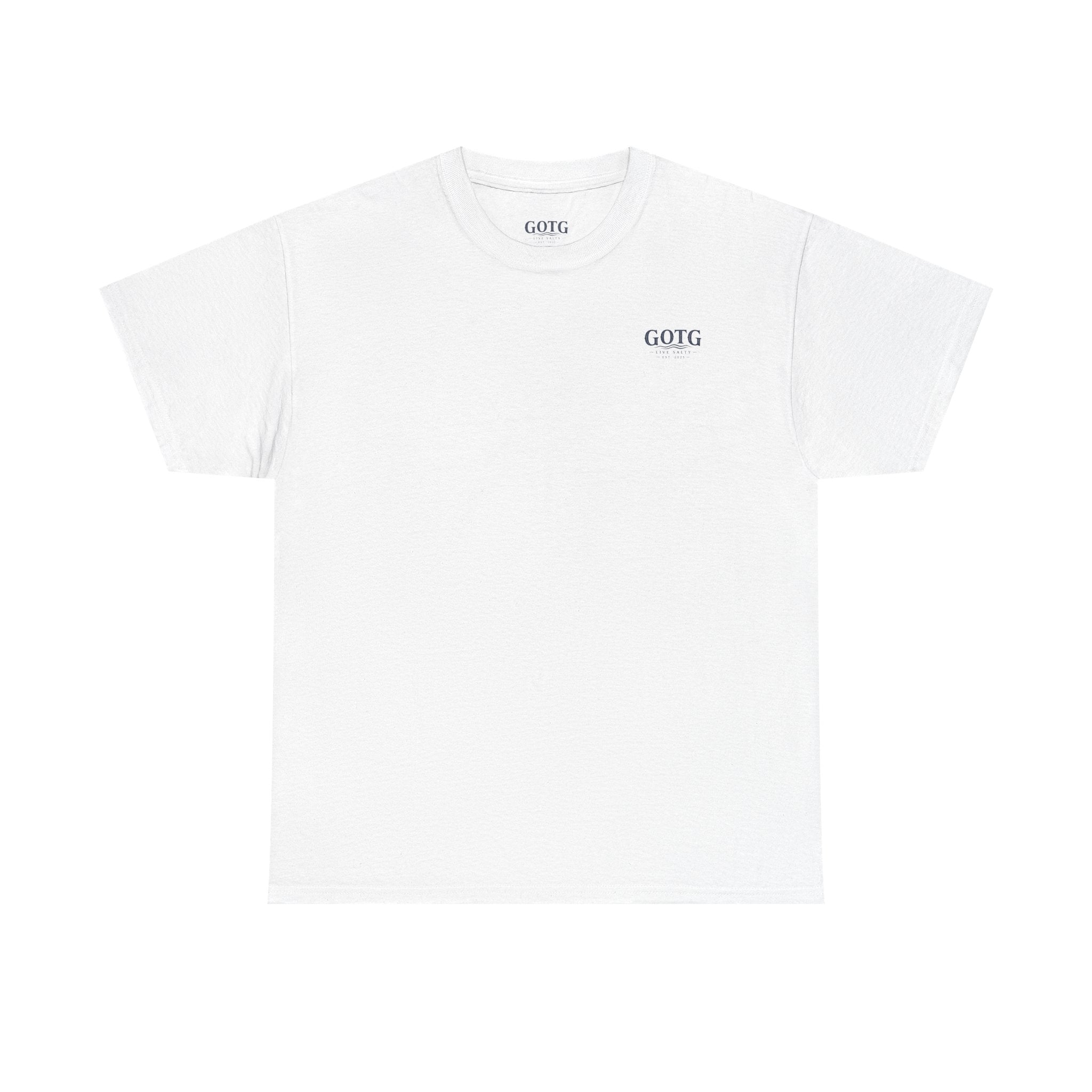 GOTG Saltwater & Salvation Tee — Grace on the Gulf Beach Christian T‑Shirt