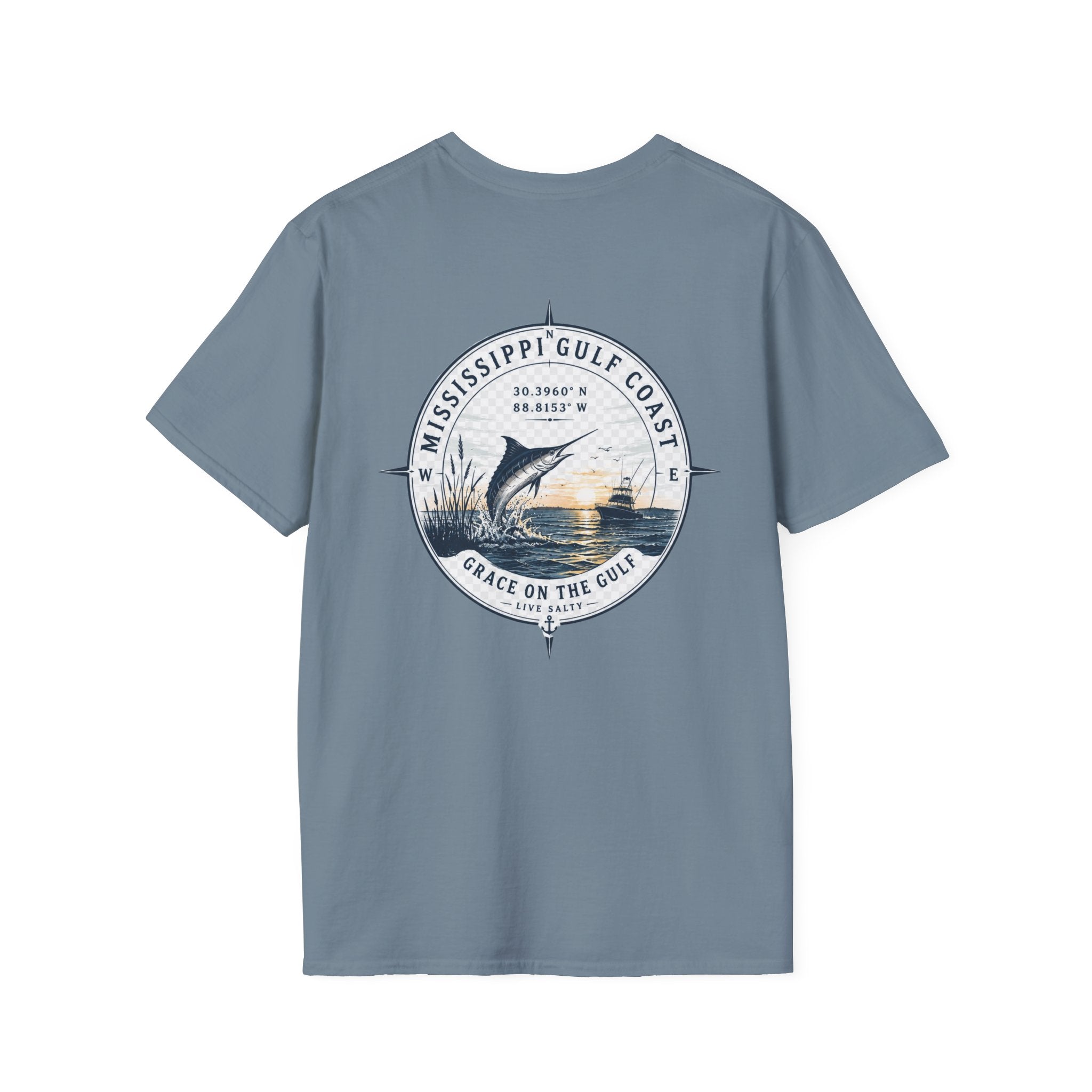 Grace on the Go Marlin Logo T-Shirt — Subtle Faith Graphic Tee