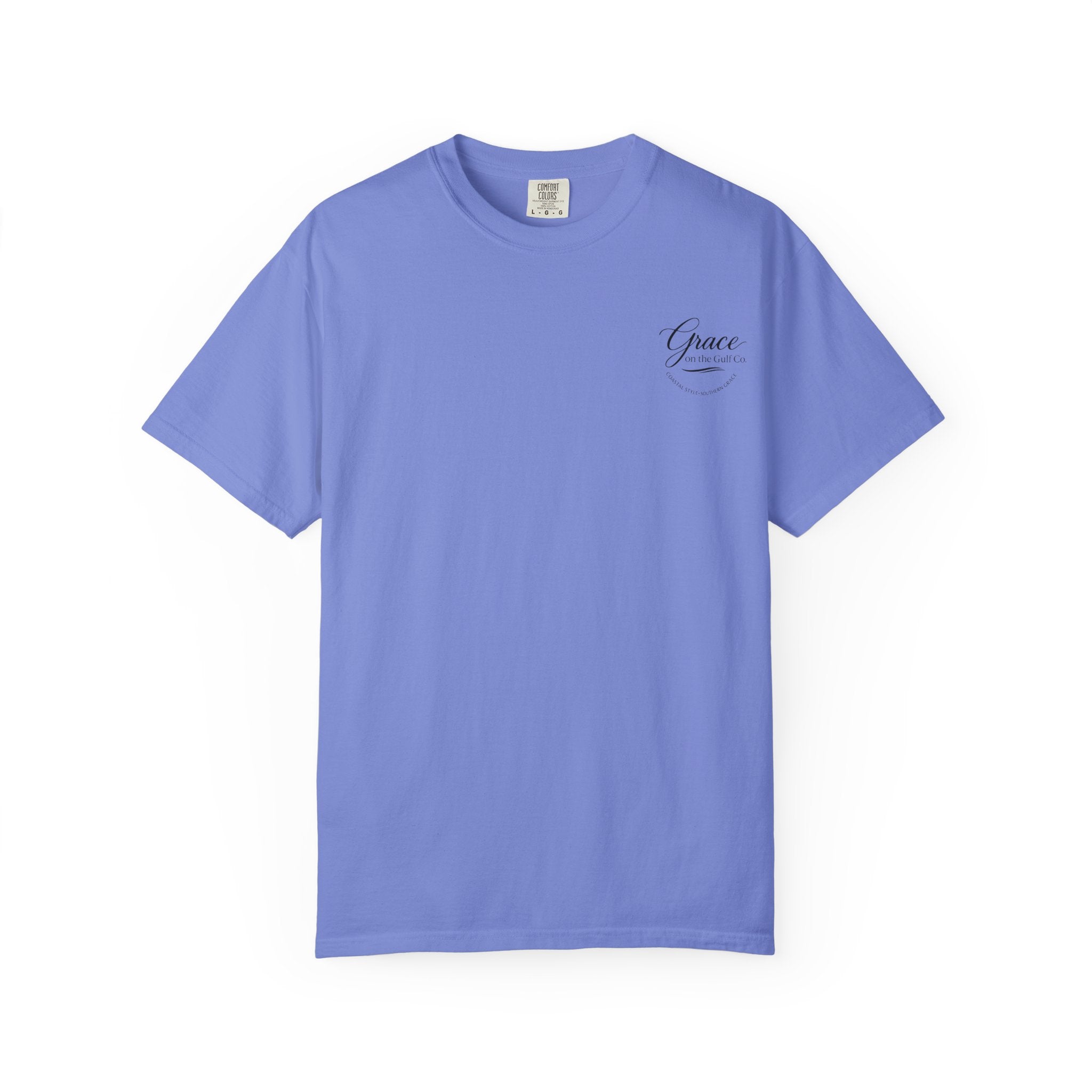 Chasing His Purpose- Grace on the Gulf-Classic White Garment-Dyed T-Shirt